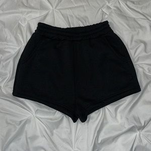 SHEIN solid elastic waist shorts